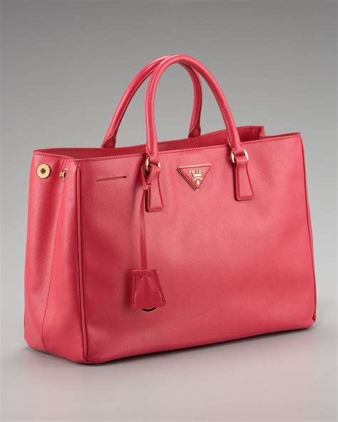 prada small saffiano lux tote pink|Prada saffiano lux tote small.